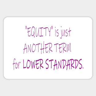 EQUITY-3/PURPLE TEXT Sticker